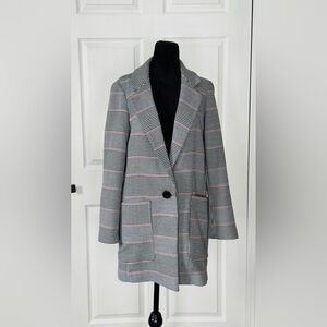 Express Plaid Car Coat